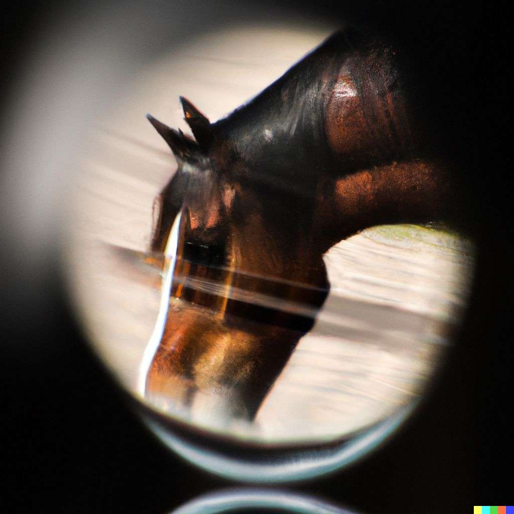a horse, refraction